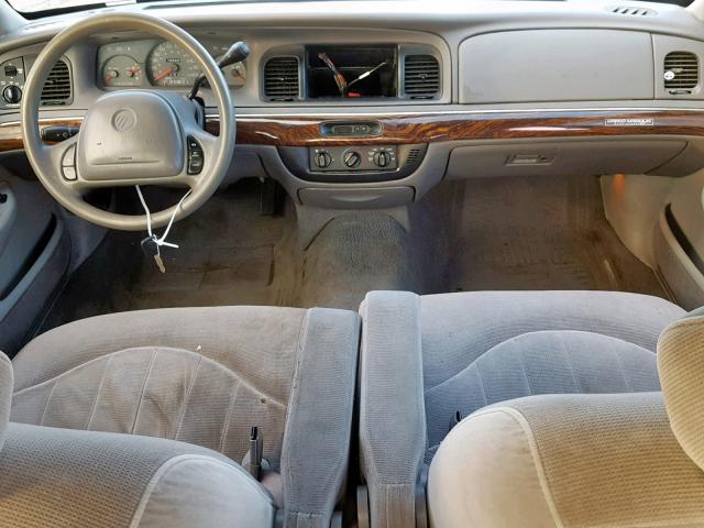 2MEFM74W1XX677994 - 1999 MERCURY GRAND MARQ WHITE photo 9