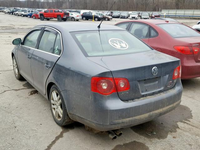 3VWEF71K07M065657 - 2007 VOLKSWAGEN JETTA WOLF GRAY photo 3