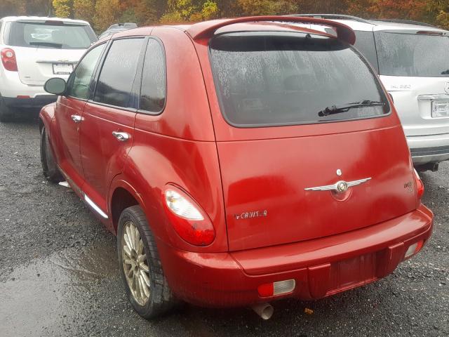 3A8FY68808T118668 - 2008 CHRYSLER PT CRUISER RED photo 3