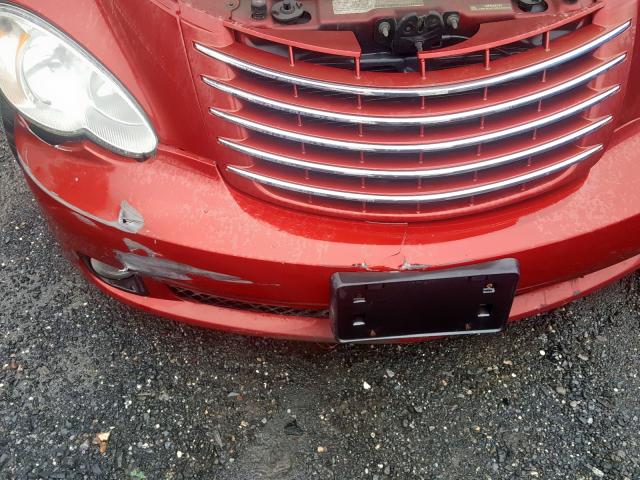 3A8FY68808T118668 - 2008 CHRYSLER PT CRUISER RED photo 9