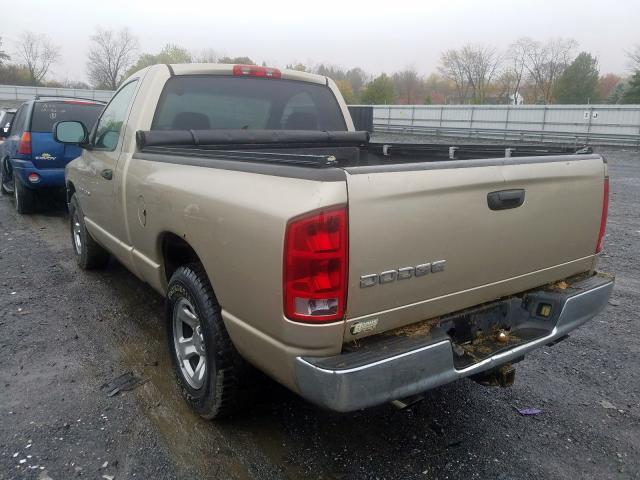 1D7HA16K03J545800 - 2003 DODGE RAM 1500 S TAN photo 3