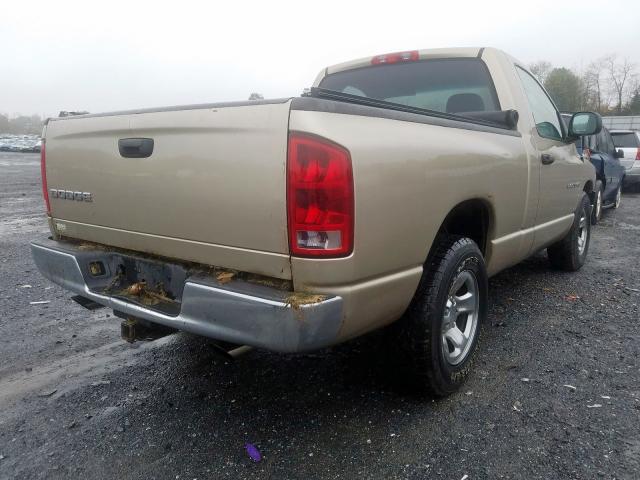 1D7HA16K03J545800 - 2003 DODGE RAM 1500 S TAN photo 4