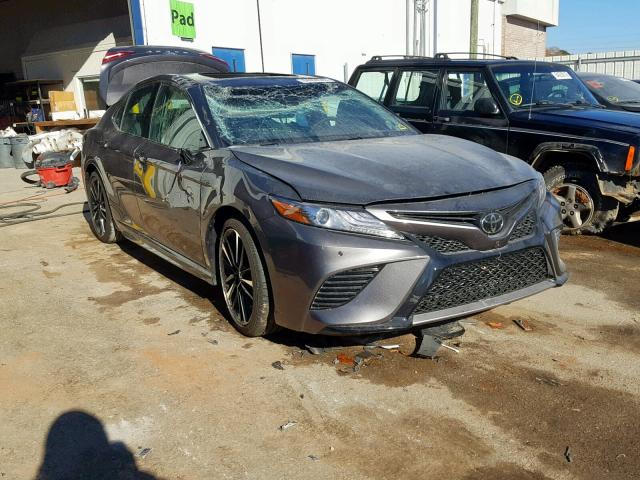 4T1BZ1HK3JU021490 - 2018 TOYOTA CAMRY XSE GRAY photo 1