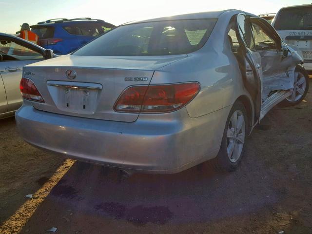 JTHBA30G965161378 - 2006 LEXUS ES 330 SILVER photo 4