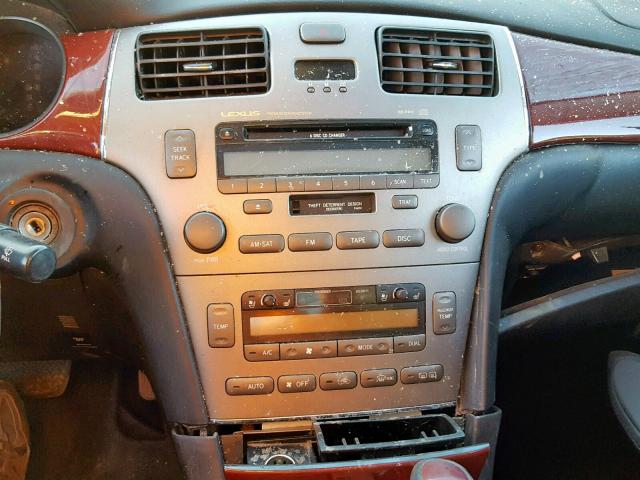 JTHBA30G965161378 - 2006 LEXUS ES 330 SILVER photo 9