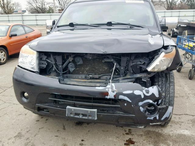 5N1AA0NC7AN604648 - 2010 NISSAN ARMADA SE BLACK photo 9