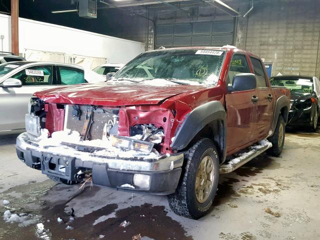 1GCDT136258173428 - 2005 CHEVROLET COLORADO MAROON photo 2