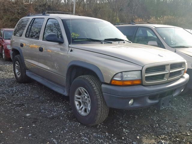 1D4HS38N73F536043 - 2003 DODGE DURANGO SP TAN photo 1