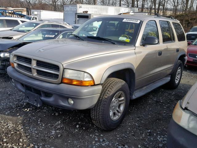 1D4HS38N73F536043 - 2003 DODGE DURANGO SP TAN photo 2