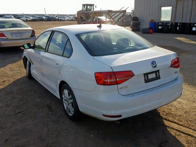 3VWLA7AJ6FM238917 - 2015 VOLKSWAGEN JETTA TDI WHITE photo 3