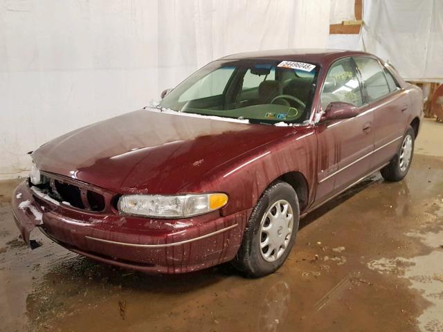 2G4WS52J521266799 - 2002 BUICK CENTURY CU MAROON photo 2