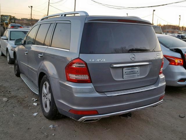 4JGBF7BE4BA747635 - 2011 MERCEDES-BENZ GL 450 4MA GRAY photo 3