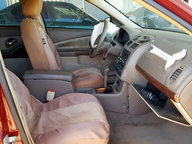 1G1ZT52855F314559 - 2005 CHEVROLET MALIBU LS RED photo 5