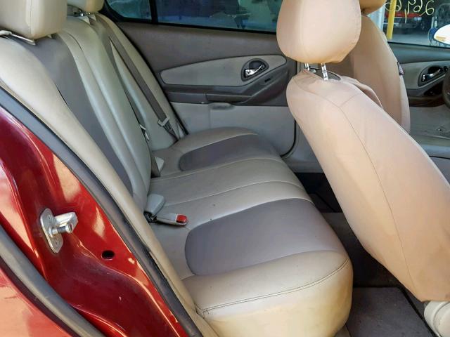 1G1ZT52855F314559 - 2005 CHEVROLET MALIBU LS RED photo 6