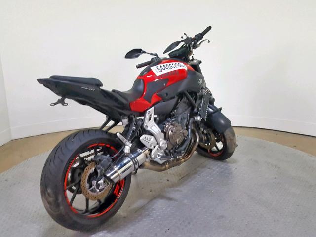 JYARM06E1FA000991 - 2015 YAMAHA FZ07 RED photo 8