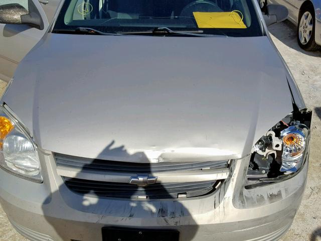 1G1AT58H897267046 - 2009 CHEVROLET COBALT LT SILVER photo 7