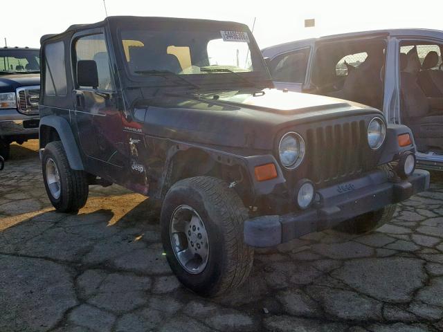 1J4FA49S62P745519 - 2002 JEEP WRANGLER / BLACK photo 1