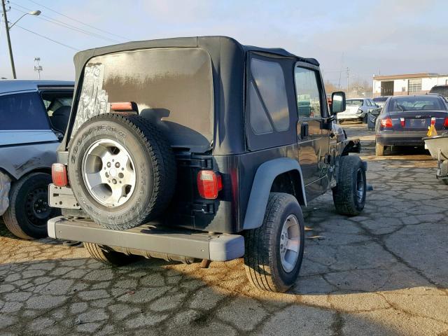 1J4FA49S62P745519 - 2002 JEEP WRANGLER / BLACK photo 4