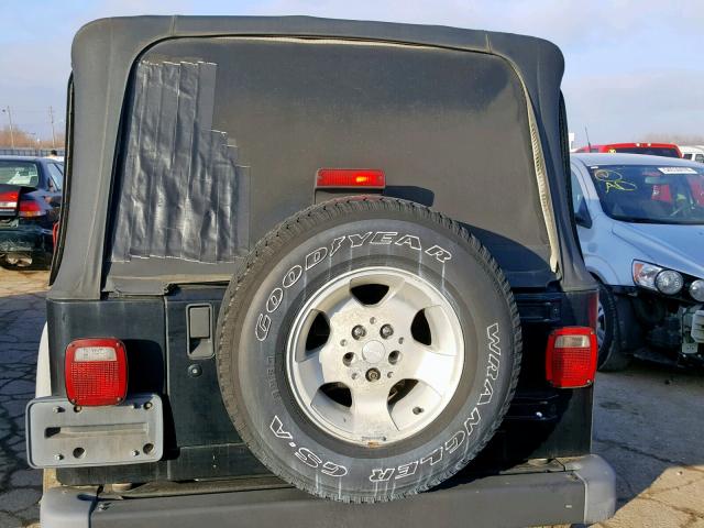 1J4FA49S62P745519 - 2002 JEEP WRANGLER / BLACK photo 6