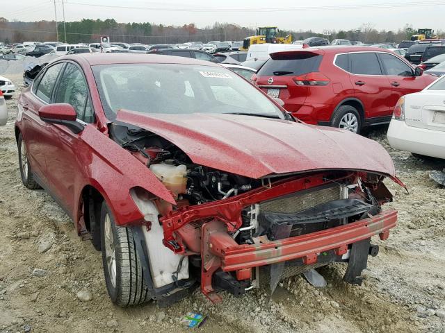 3FA6P0G79FR119804 - 2015 FORD FUSION S RED photo 1