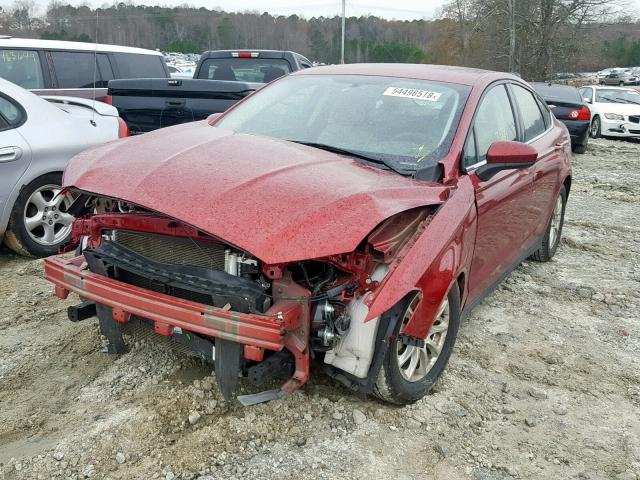 3FA6P0G79FR119804 - 2015 FORD FUSION S RED photo 2