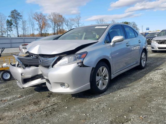 JTHBB1BA1B2045906 - 2011 LEXUS HS 250H SILVER photo 2