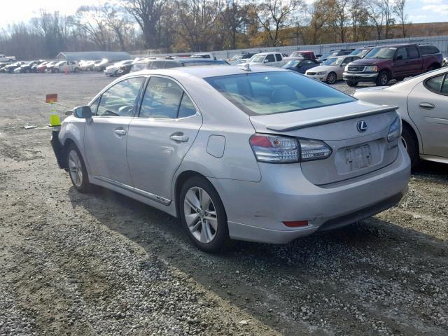 JTHBB1BA1B2045906 - 2011 LEXUS HS 250H SILVER photo 3