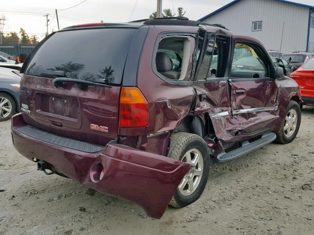 1GKDT13S972141308 - 2007 GMC ENVOY MAROON photo 4