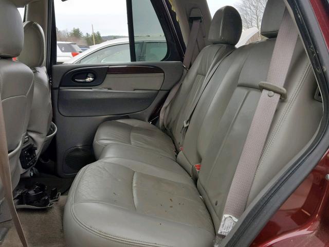 1GKDT13S972141308 - 2007 GMC ENVOY MAROON photo 6