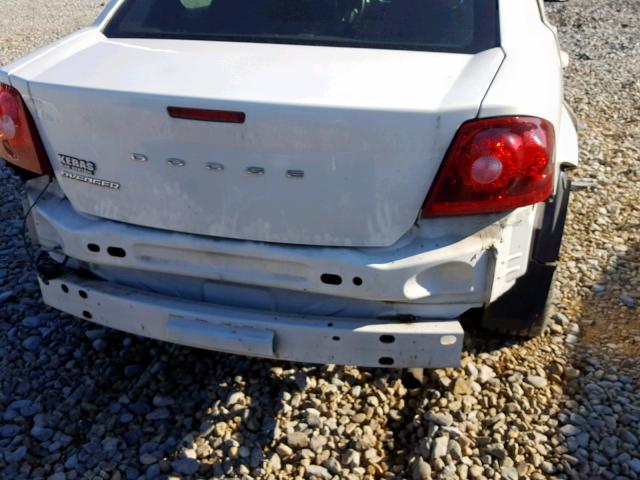 1B3BD4FB0BN517304 - 2011 DODGE AVENGER EX WHITE photo 9