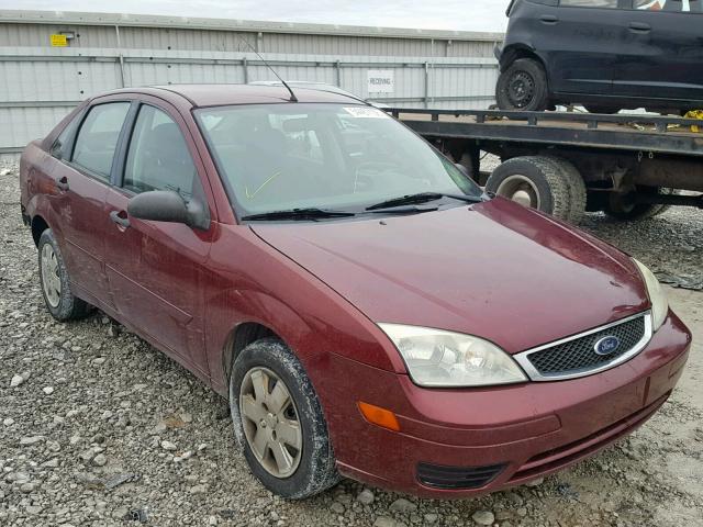 1FAFP34N37W297260 - 2007 FORD FOCUS ZX4 RED photo 1