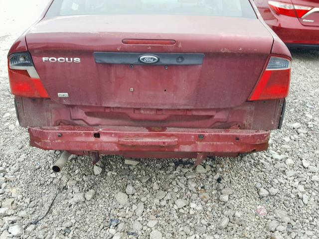 1FAFP34N37W297260 - 2007 FORD FOCUS ZX4 RED photo 9