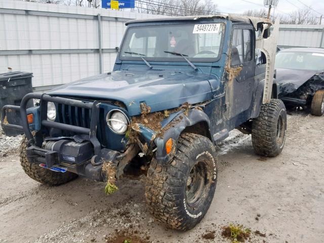 1J4FY29P0WP788657 - 1998 JEEP WRANGLER / BLUE photo 2