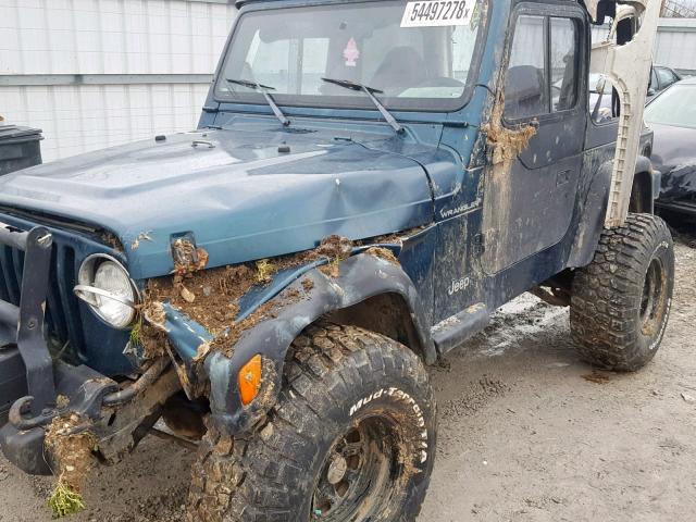 1J4FY29P0WP788657 - 1998 JEEP WRANGLER / BLUE photo 9