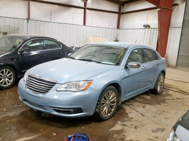 1C3CCBCB5CN299395 - 2012 CHRYSLER 200 LIMITE BLUE photo 2