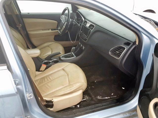 1C3CCBCB5CN299395 - 2012 CHRYSLER 200 LIMITE BLUE photo 5