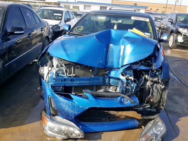 JTKJF5C7XFJ007333 - 2015 TOYOTA SCION TC ლურჯი ფოტო 9