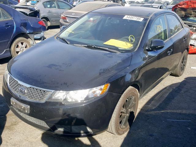 KNAFU4A21B5406751 - 2011 KIA FORTE EX BLACK photo 2