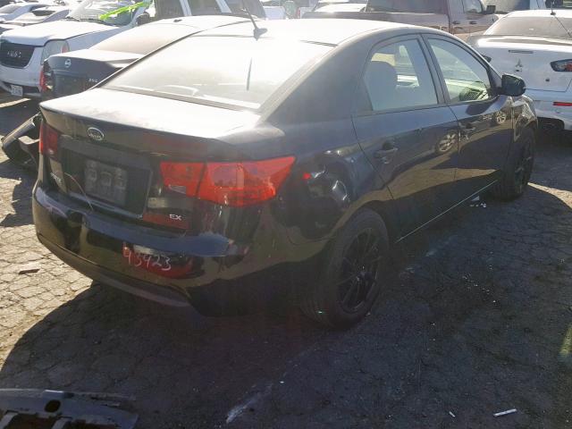 KNAFU4A21B5406751 - 2011 KIA FORTE EX BLACK photo 4