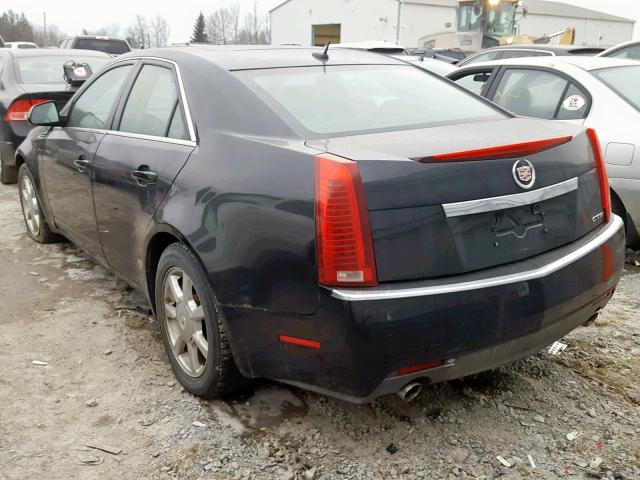 1G6DM577180115548 - 2008 CADILLAC CTS BLACK photo 3