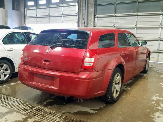 2D8FV47T18H166376 - 2008 DODGE MAGNUM MAROON photo 4