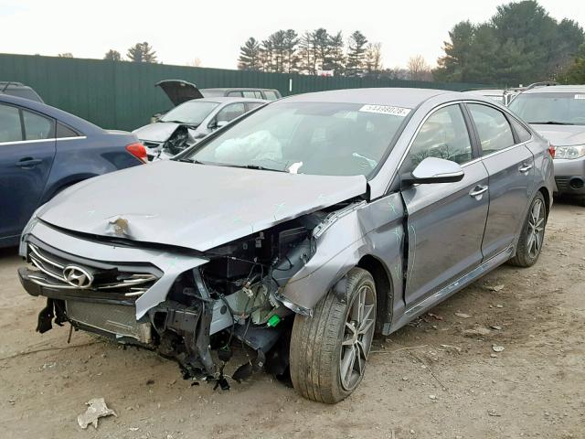 5NPE34AB3FH038936 - 2015 HYUNDAI SONATA SPO GRAY photo 2