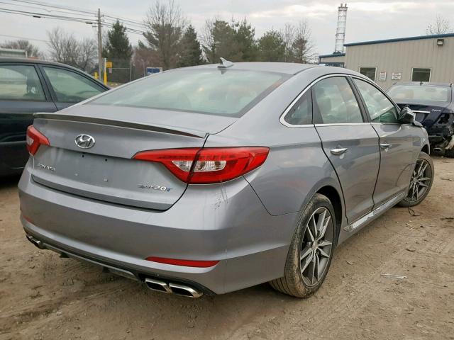 5NPE34AB3FH038936 - 2015 HYUNDAI SONATA SPO GRAY photo 4