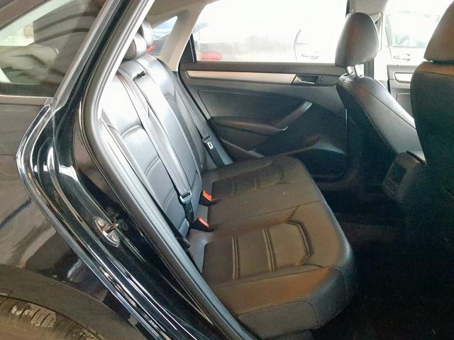 1VWAP7A31DC150475 - 2013 VOLKSWAGEN PASSAT S BLACK photo 6