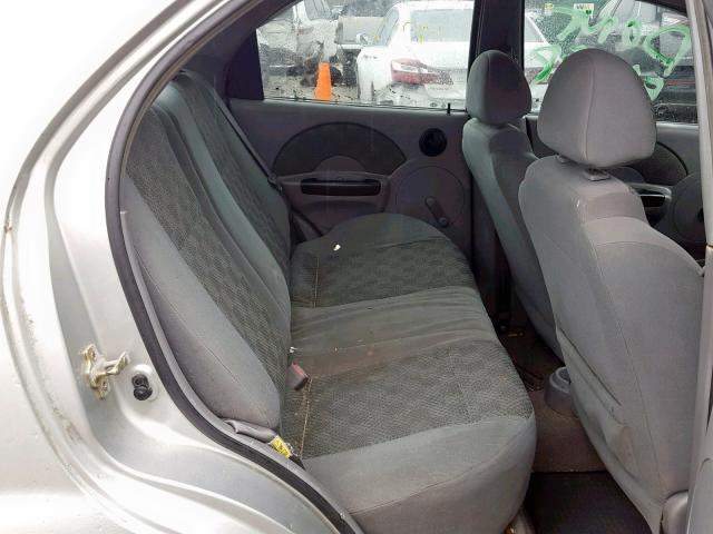 KL1TD52675B301870 - 2005 CHEVROLET AVEO BASE Күміс фото 6
