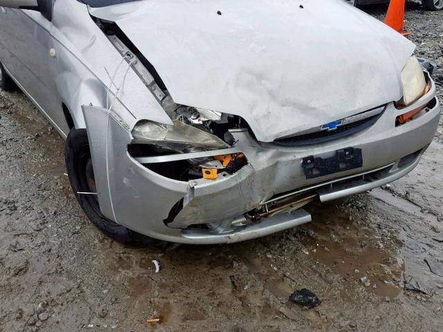 KL1TD52675B301870 - 2005 CHEVROLET AVEO BASE Күміс фото 9