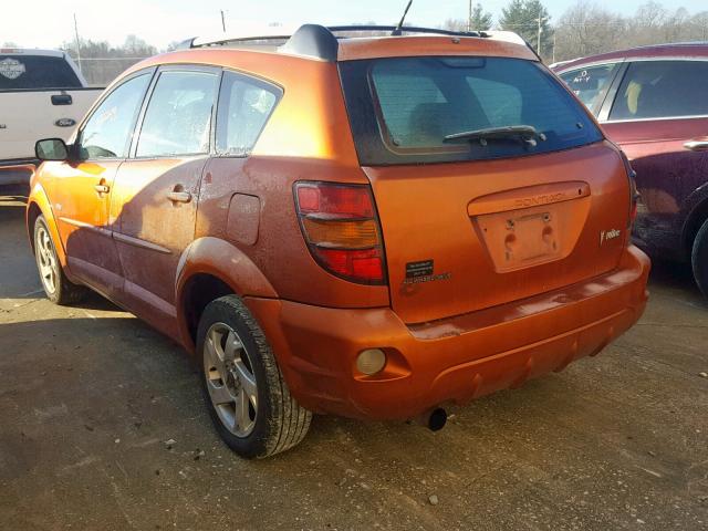 5Y2SM628X4Z430008 - 2004 PONTIAC VIBE ORANGE photo 3