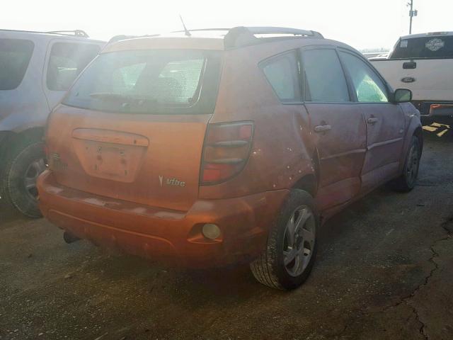 5Y2SM628X4Z430008 - 2004 PONTIAC VIBE ORANGE photo 4