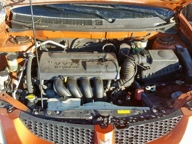 5Y2SM628X4Z430008 - 2004 PONTIAC VIBE ORANGE photo 7