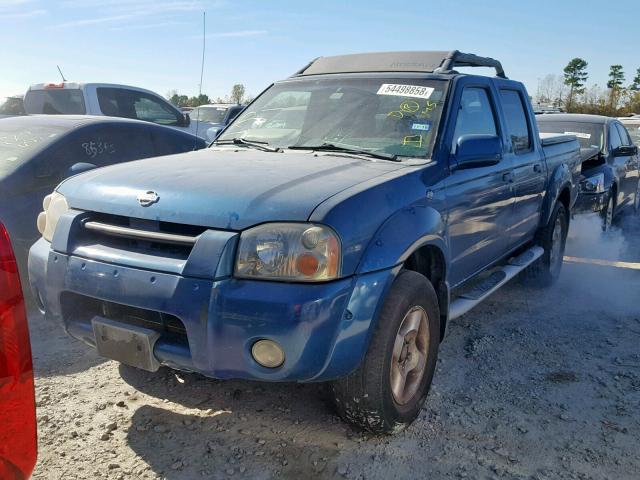 1N6ED27T71C315106 - 2001 NISSAN FRONTIER C BLUE photo 2